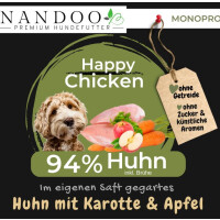 NANDOO Happy Chicken - Huhn mit Karotte & Apfel 400g