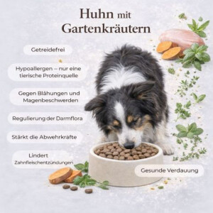 Huhn & Gartenkräutern