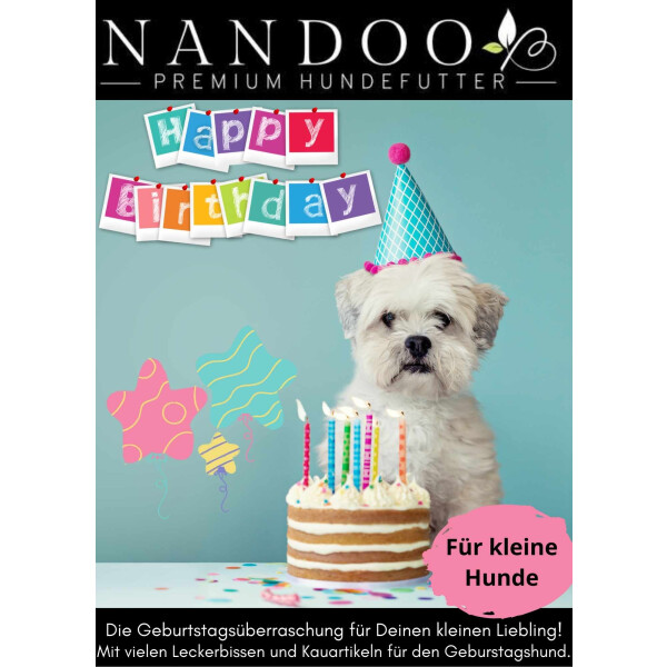 Geburtstagsbox für kleine Hunde