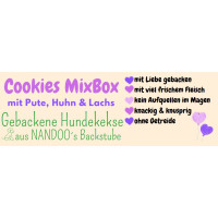 Cookies MixBox mit Pute, Huhn & Lachs (gebacken)