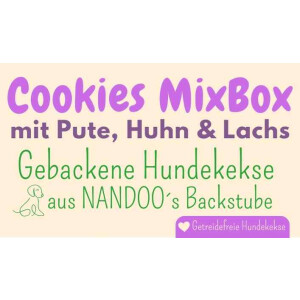 Cookies MixBox mit Pute, Huhn & Lachs (gebacken)...