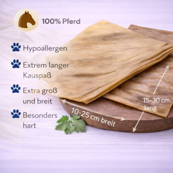 Pferdehautplatten groß 500g